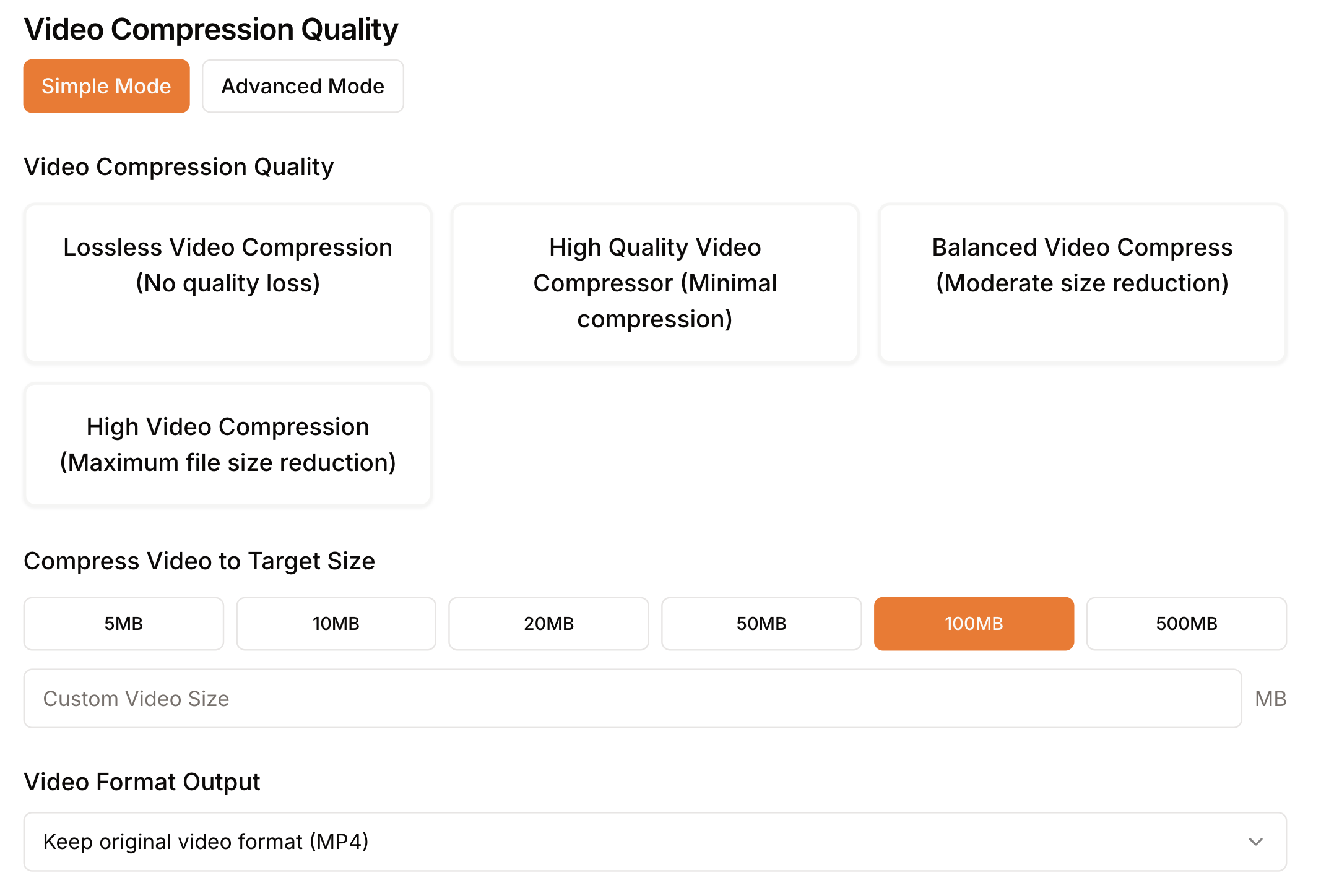 Video Compression Feature 4